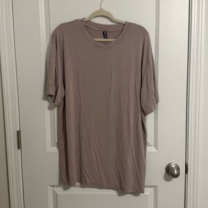 Casual Mauve Short Sleeve Tee